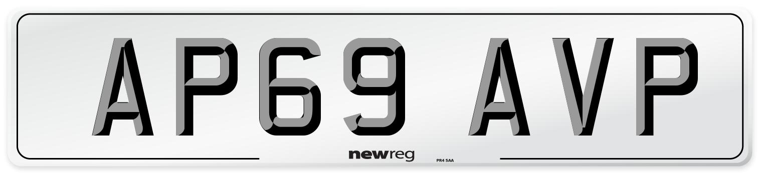 AP69 AVP Number Plate from New Reg